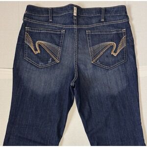 ARIAT Real Denim Jeans -Women's Western High Rise Bootcut Denim Blue Jeans - 34L